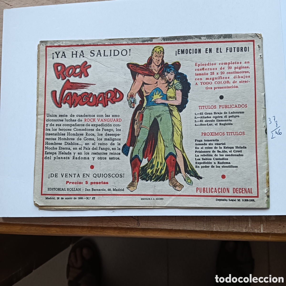 Tebeos: MENDOZA COLT N&Uacute;M -67 ORIGINAL - Foto 2