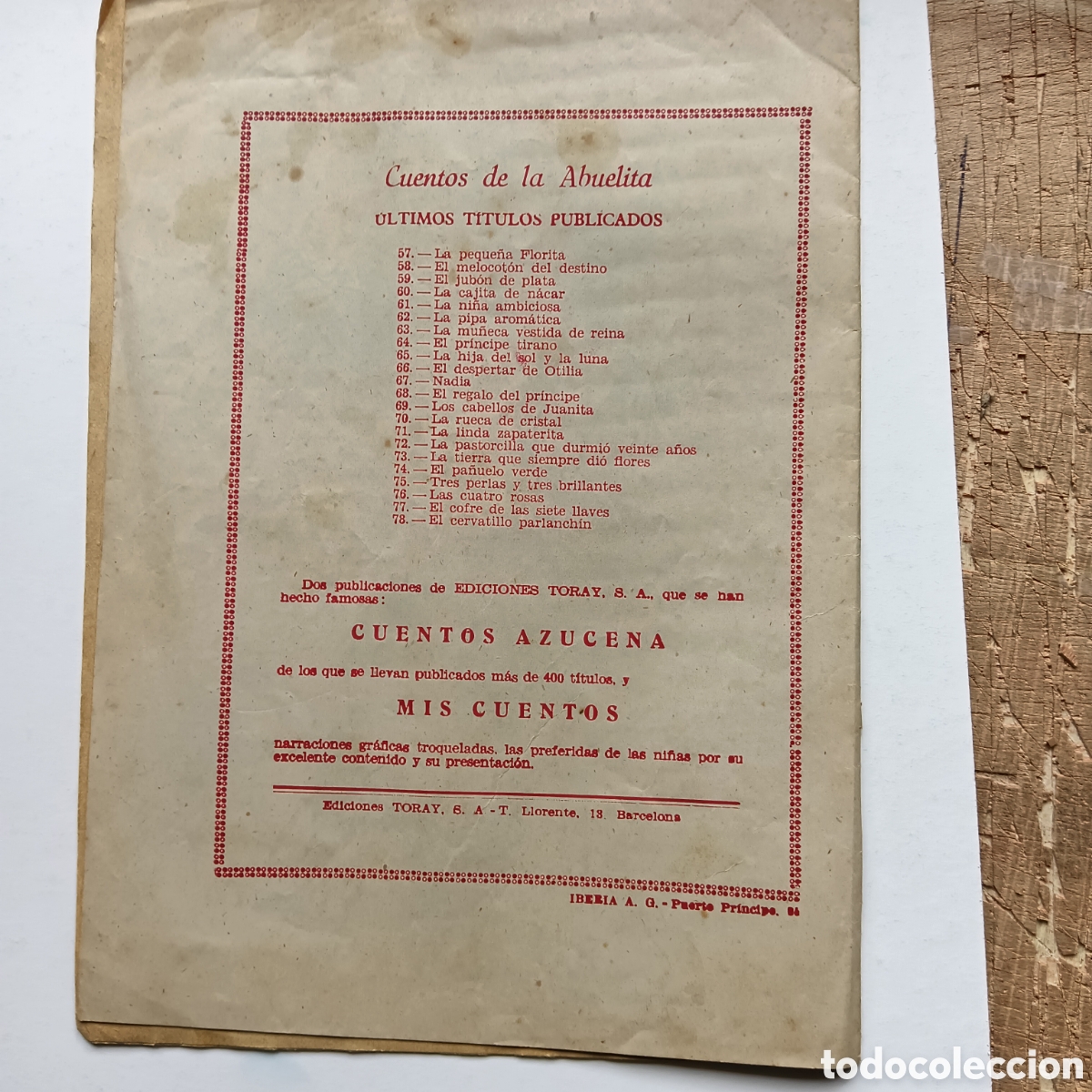 Tebeos: CUENTOS DE LA ABUELITA NUM-78 - Foto 2
