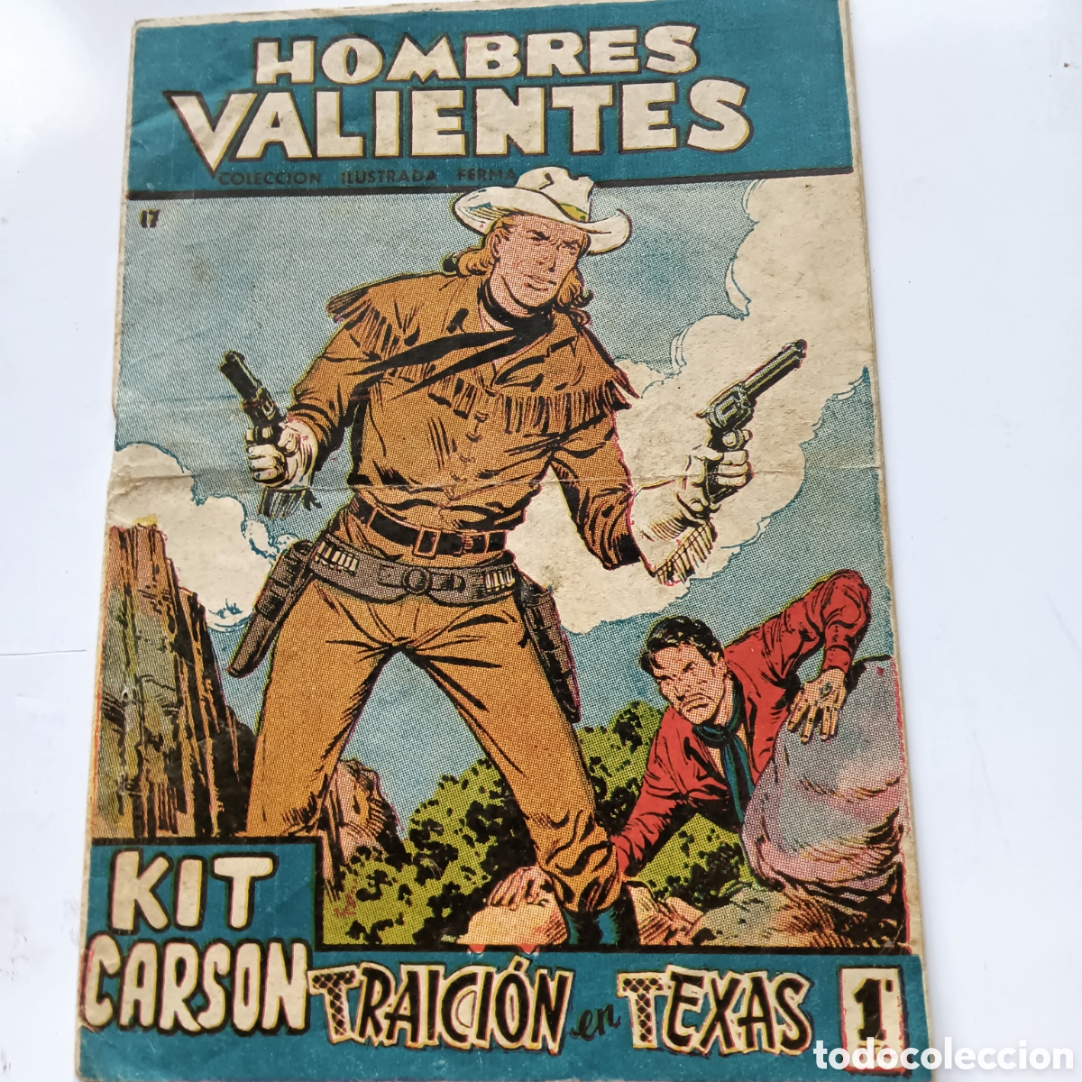 Tebeos: HOMBRES VALIENTES KIT CARSON NUM-17 ORIGINAL - Foto 1