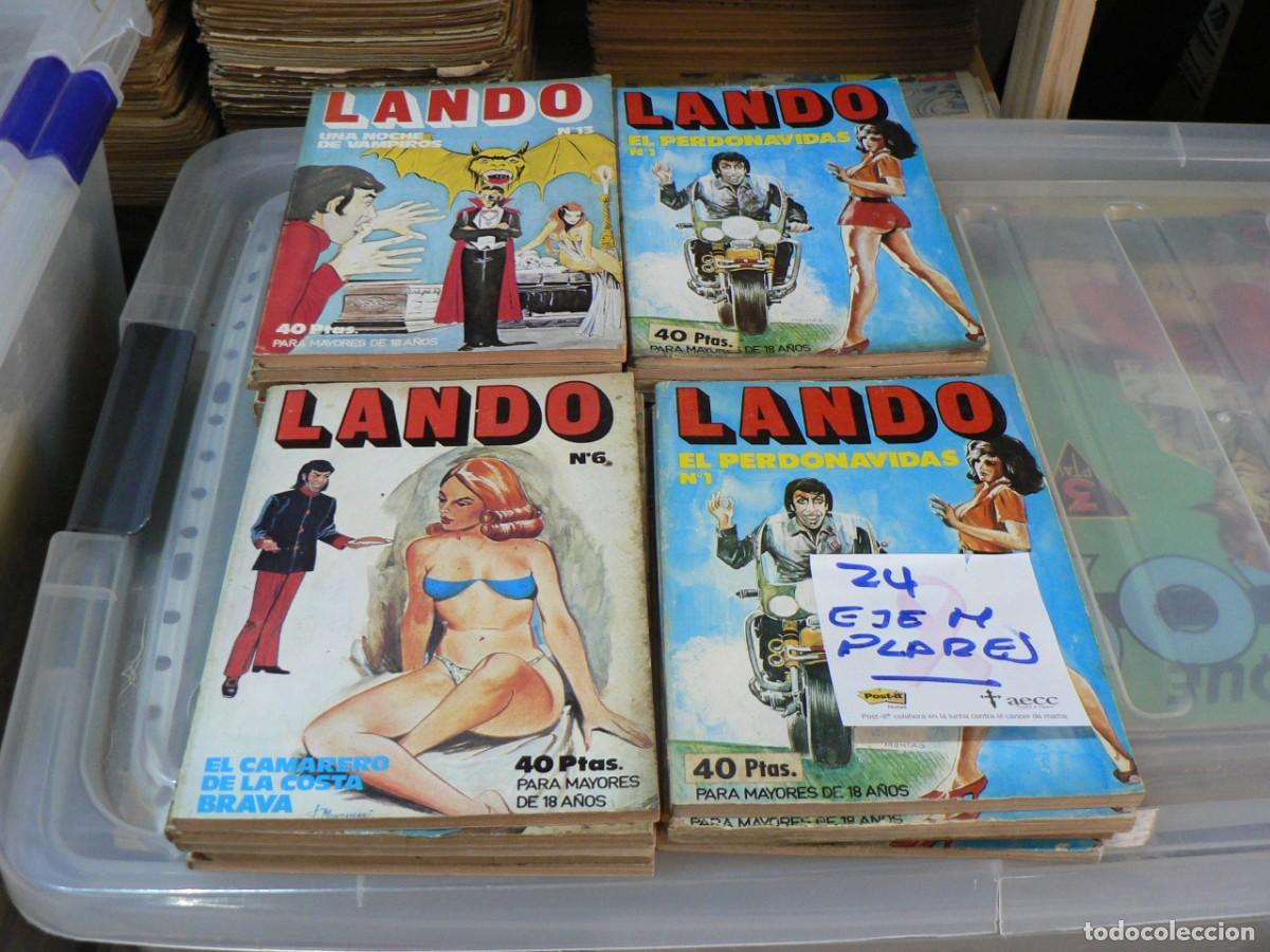 Tebeos: LOTE DE 24 EJEMPLARES DE LANDO - Foto 1