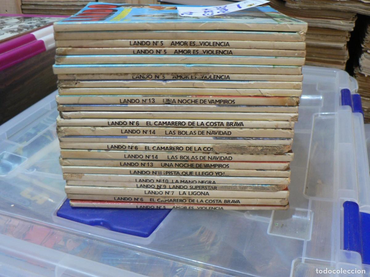 Tebeos: LOTE DE 24 EJEMPLARES DE LANDO - Foto 2