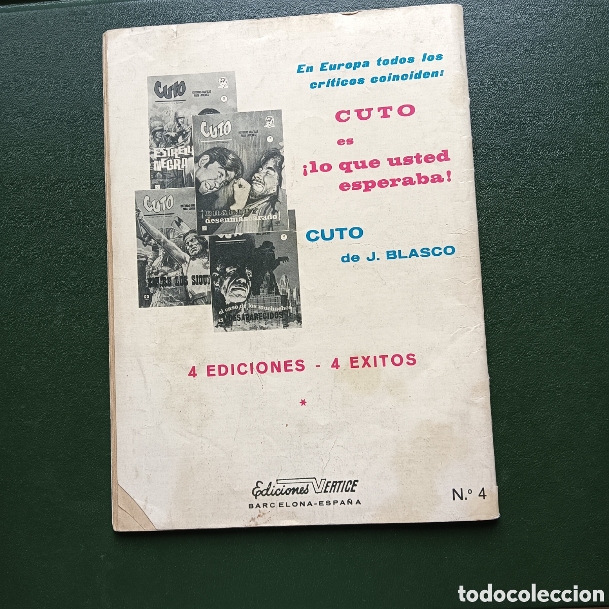 Tebeos: CUTO V&Eacute;RTICE N&Uacute;M-4 GRAPA EN BUEN ESTADO - Foto 3