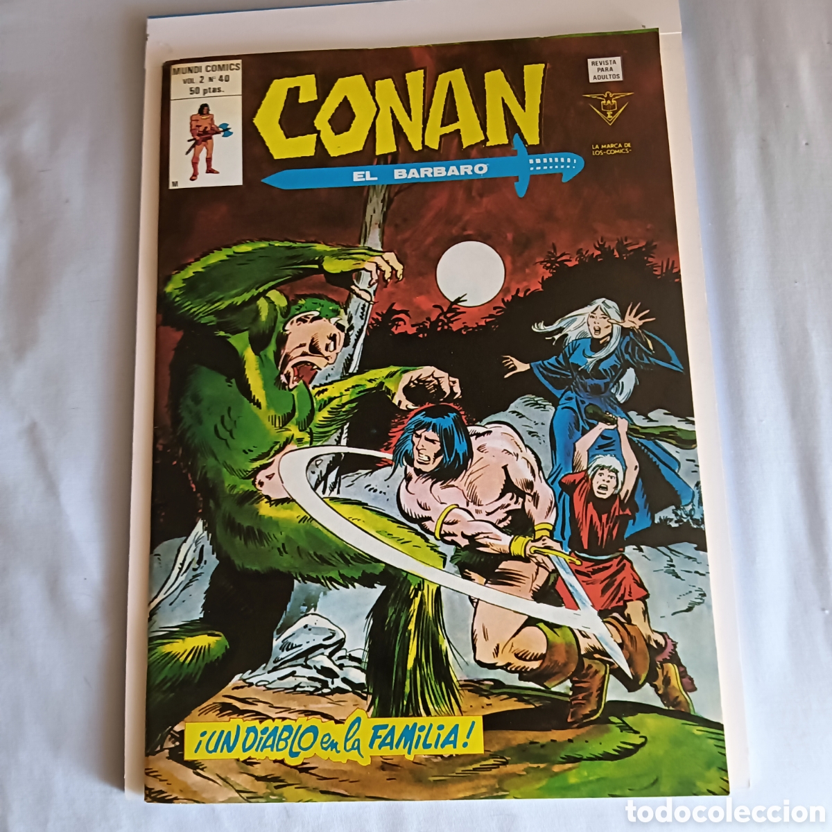 Tebeos: CONAN EL B&Aacute;RBARO V.2. N&Uacute;M-40 - Foto 1