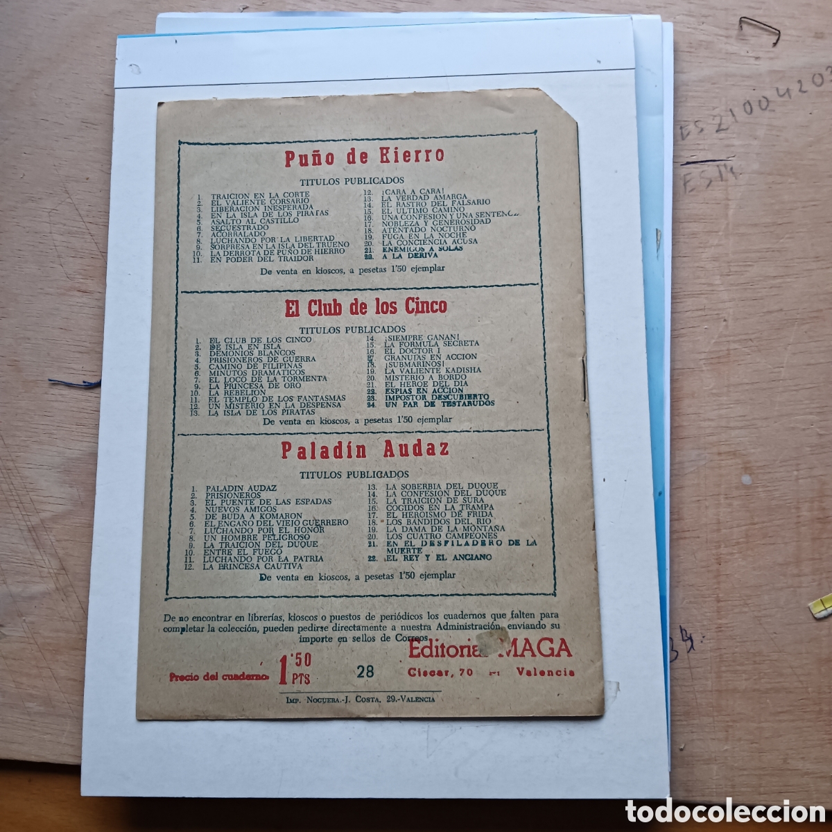 Tebeos: EL PEQUE&Ntilde;O HEROE N&Uacute;M-28 ORIGINAL EDITORIAL MAGA - Foto 2
