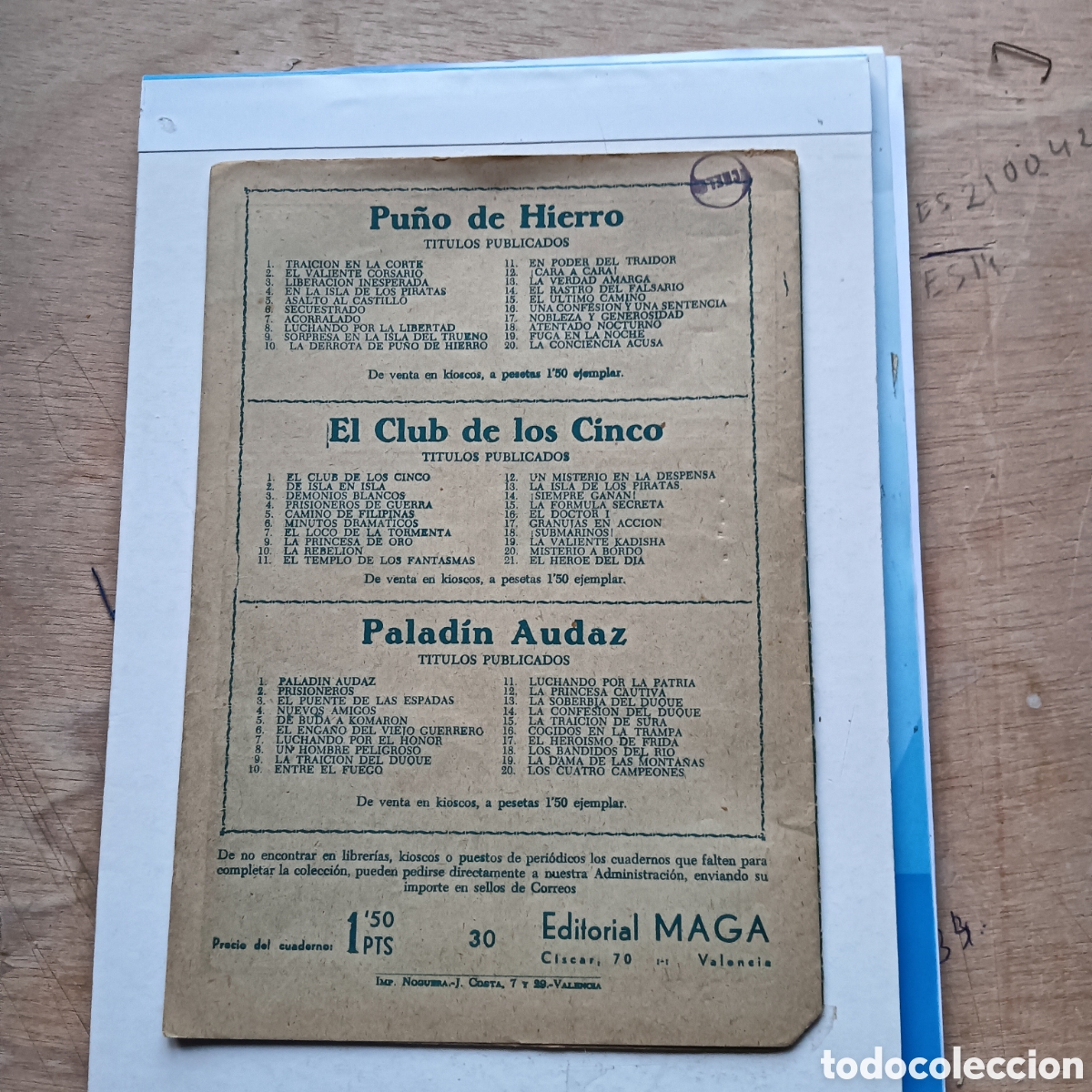 Tebeos: EL PEQUE&Ntilde;O HEROE N&Uacute;M-30. ORIGINAL EDITORIAL MAGA - Foto 2