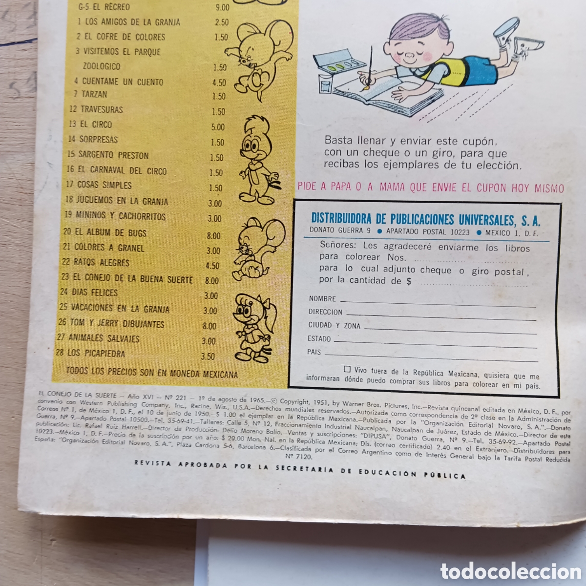 Tebeos: EDITORIAL NOVARO EL CONEJO DE LA SUERTE N&Uacute;M-221A&Ntilde;O1965 - Foto 2