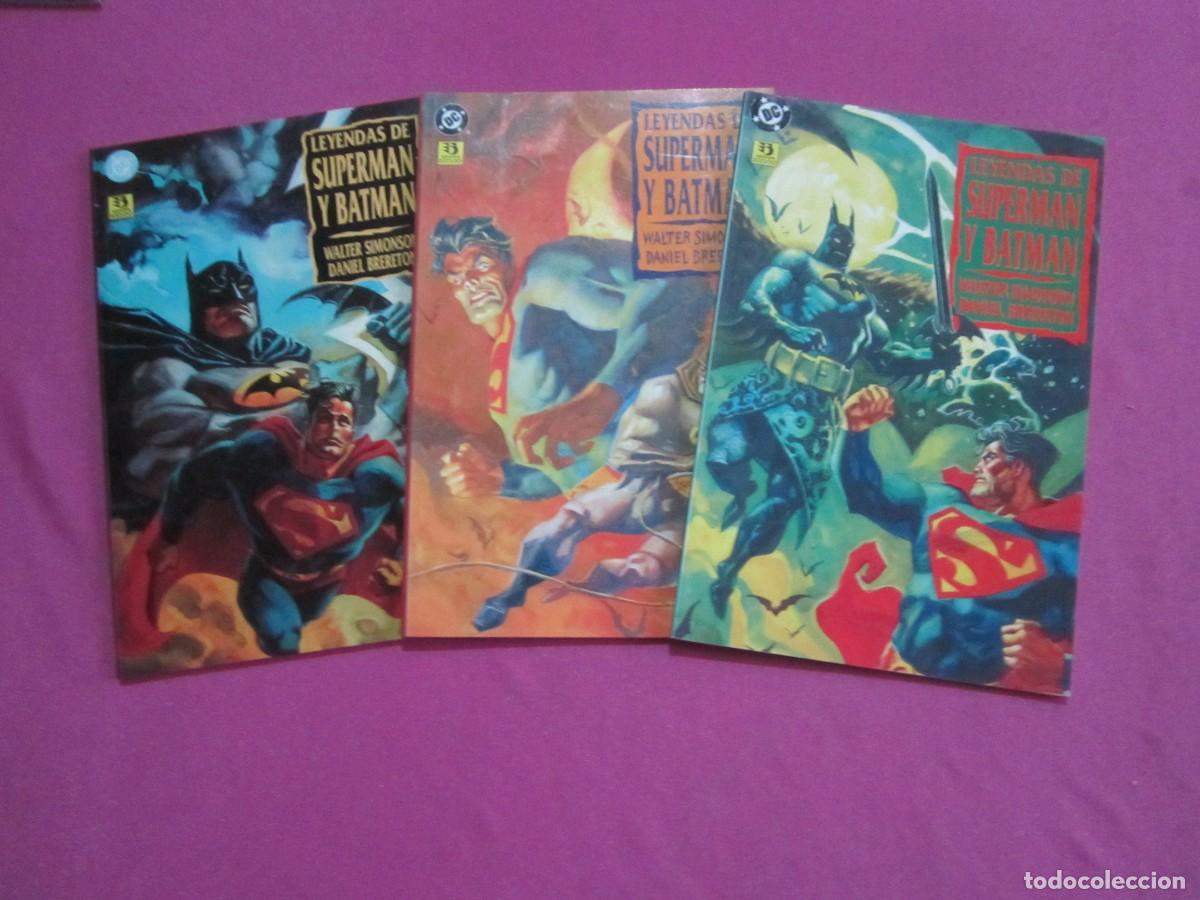 Tebeos: LEYENDAS DE SUPERMAN Y BATMAN COMPLETA 3 PRESTIGIOS ZINCO L19 3