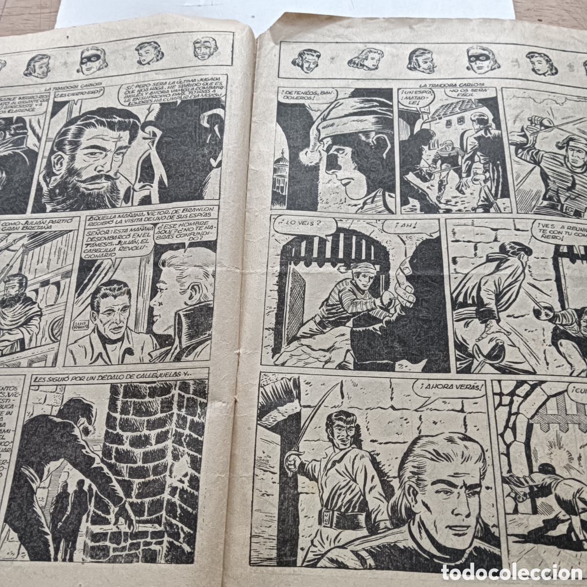 Tebeos: SABLE NEGRO NUM 6 EDITORIAL GRAFIDEA A&Ntilde;O 1957 - Foto 3