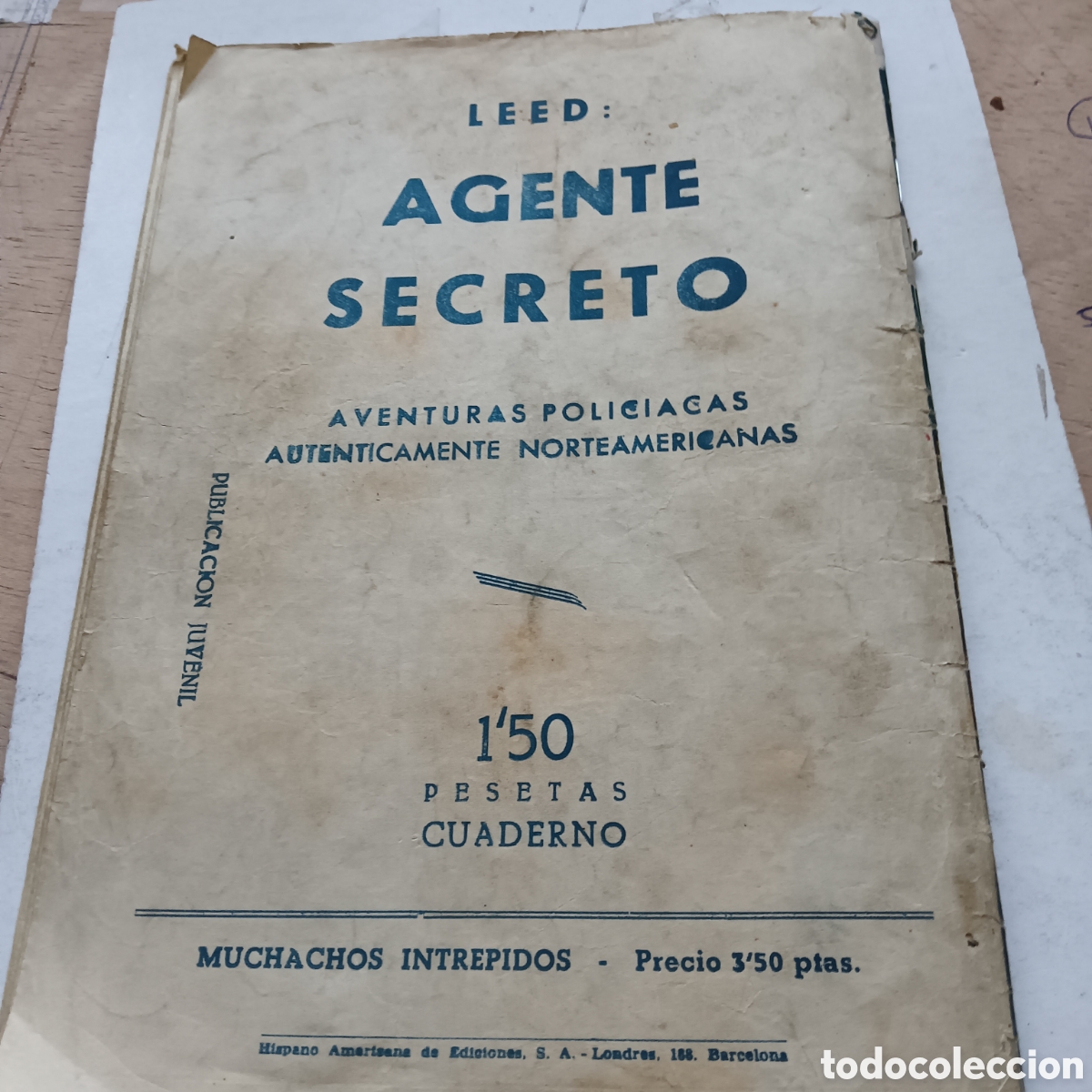 Tebeos: MUCHACHOS INTREPIDOS N&Uacute;M-16 HISPANO AMERICANA ORIGINAL - Foto 2