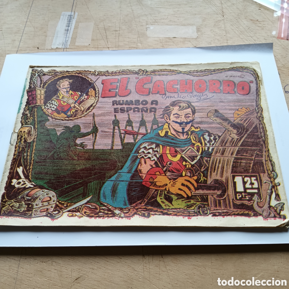 Tebeos: EL CACHORRO N&Uacute;M 91 A&Ntilde;O1954 ORIGINAL - Foto 1