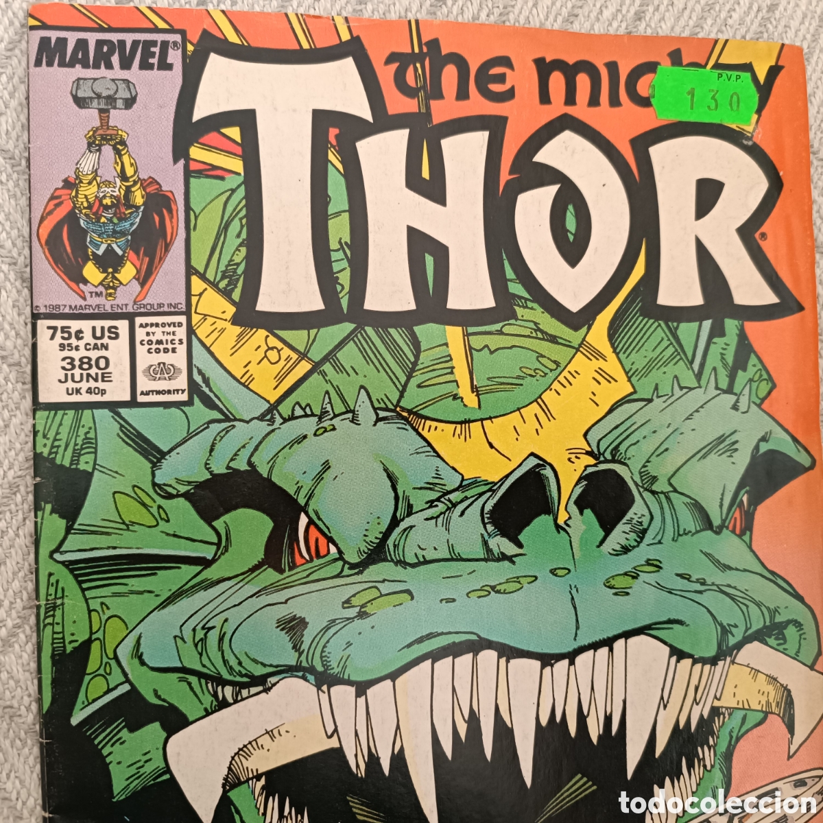 Tebeos: The Mighty Thor - Numero 380 - A&Ntilde;O JUNIO 1987 - Foto 2