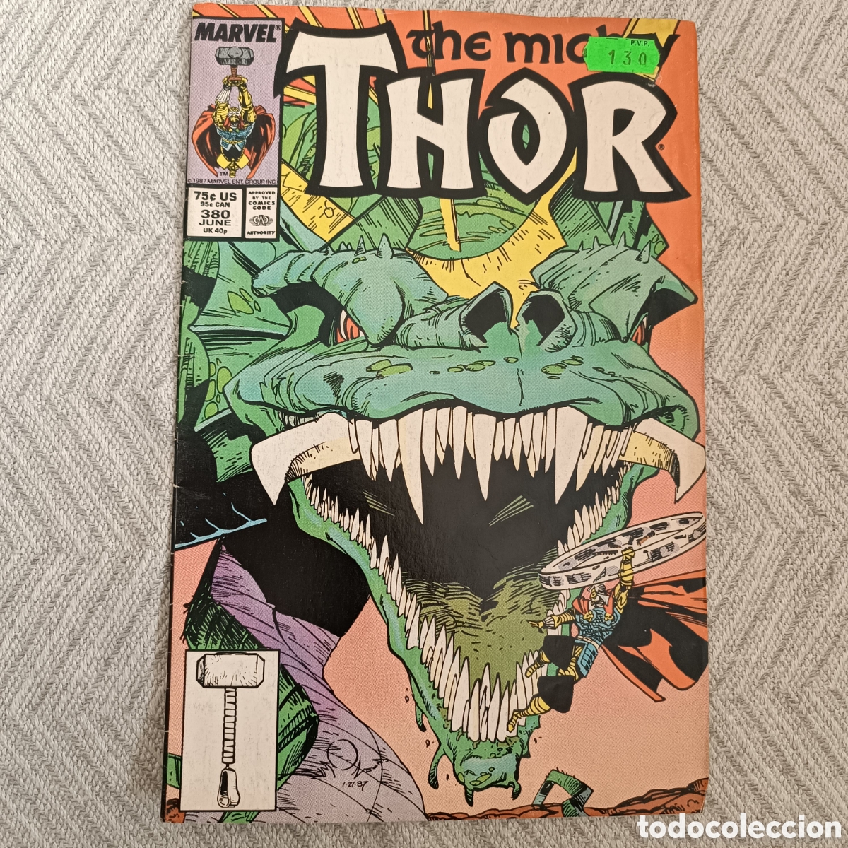 Tebeos: The Mighty Thor - Numero 380 - A&Ntilde;O JUNIO 1987 - Foto 1