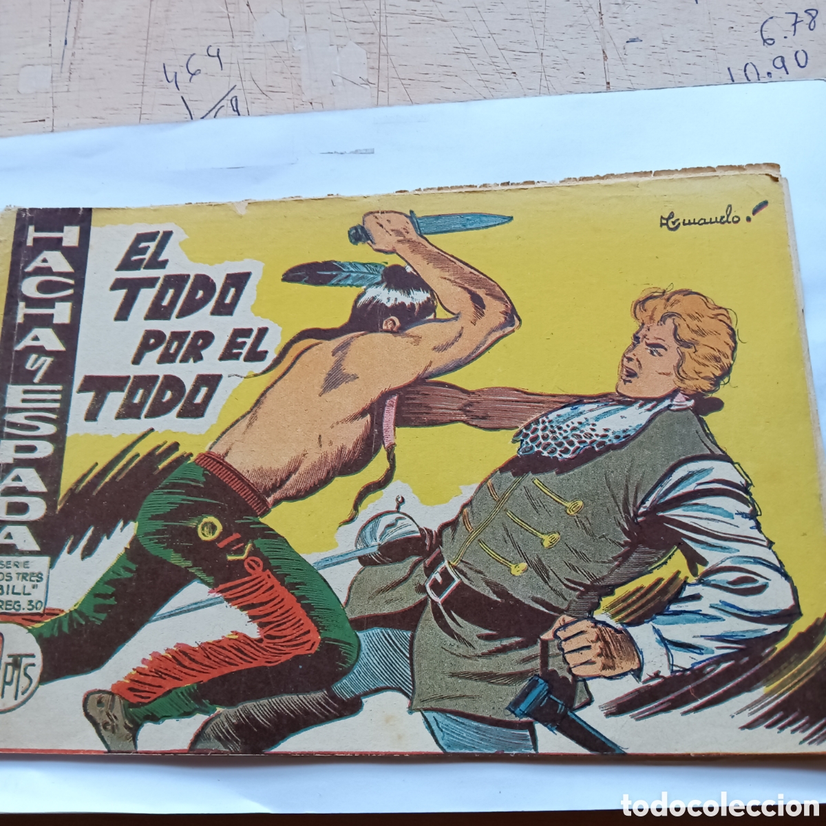 Tebeos: HACHA Y ESPADA N&Uacute;M-45 EDITORIAL MAGA ORIGINAL - Foto 1