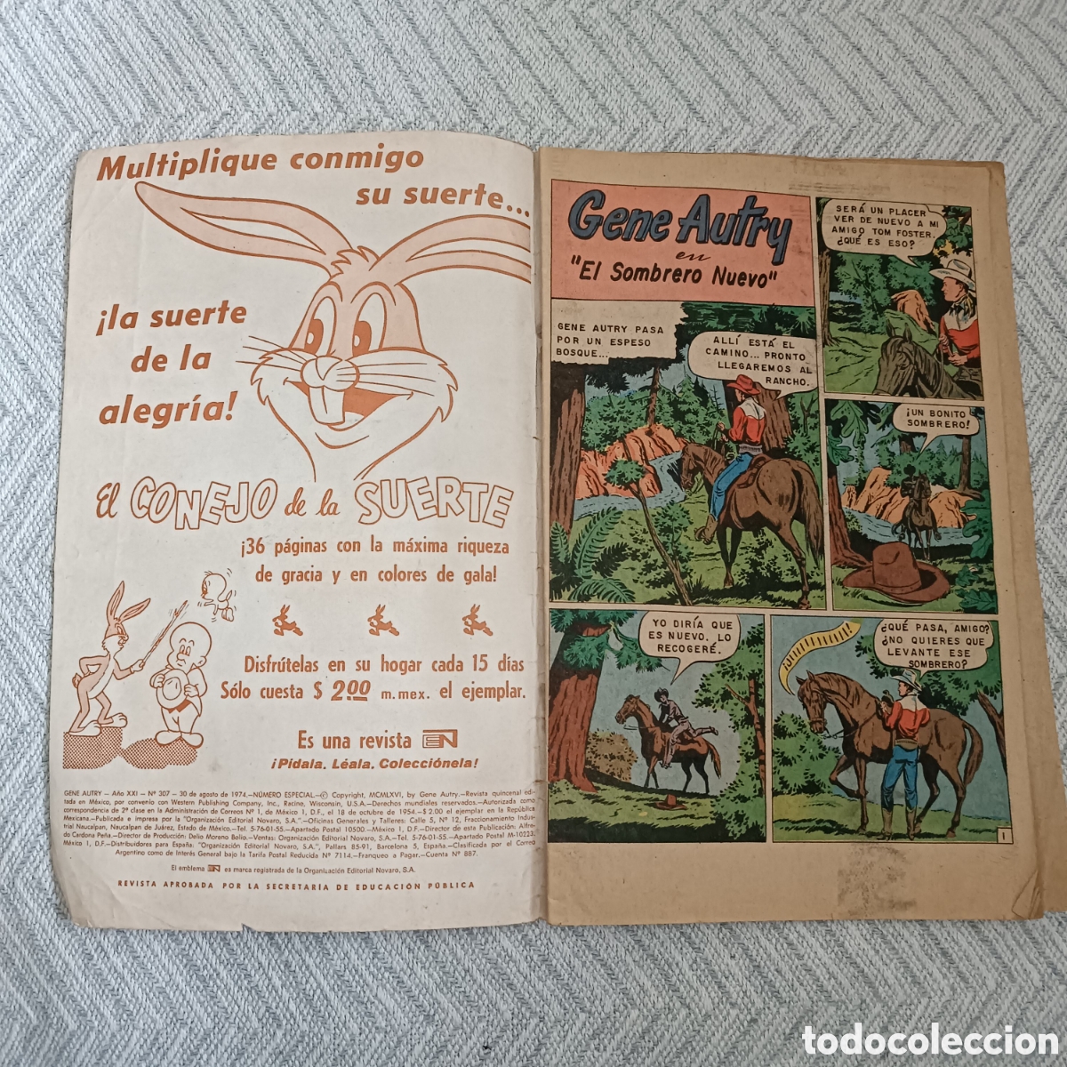 Tebeos: Gene Autry. N&uacute;mero 307. A&ntilde;o 1974 - Foto 3