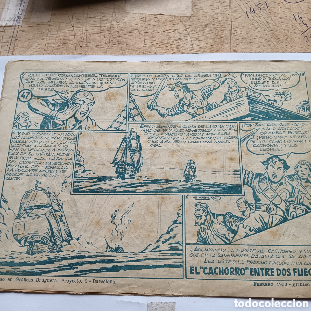 Tebeos: EL CACHORRO N&Uacute;M 47 ORIGINAL A&Ntilde;O 1954 - Foto 2