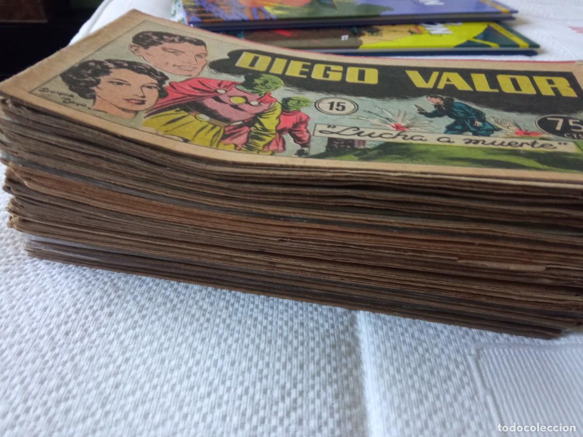 Tebeos: DIEGO VALOR LOTE DE 64 EJEMPLARES - Foto 1