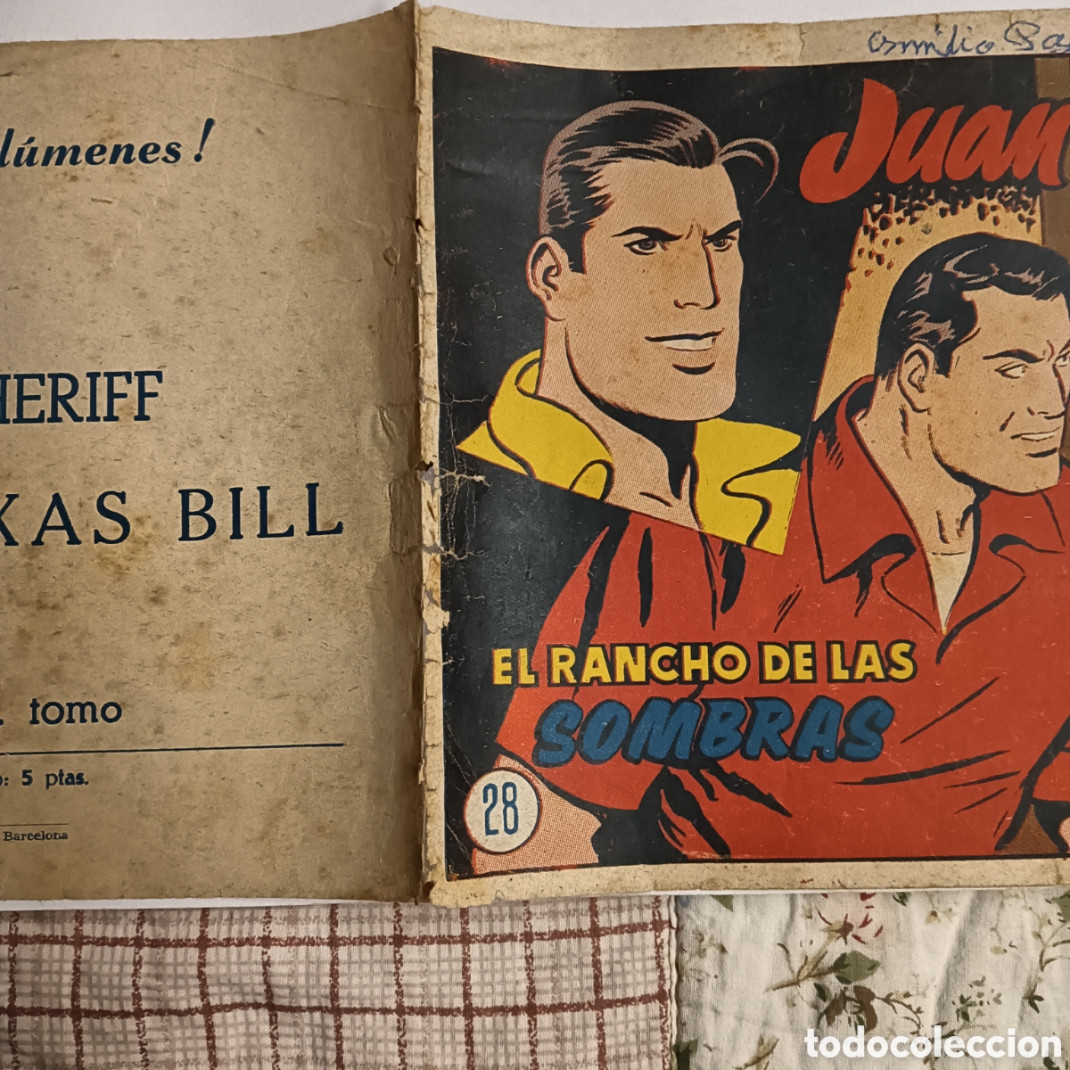 Tebeos: JUAN CENTELLA N&Uacute;M-28 HISPANO AMERICANA ORIGINAL A&Ntilde;O 1955 - Foto 2