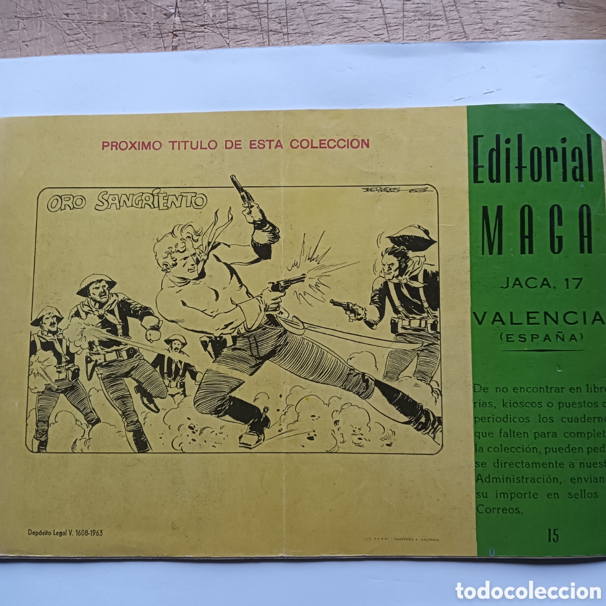 Tebeos: LOS IMBATIDOS N&Uacute;M-15 EDITORIAL MAGA ORIGINAL - Foto 2
