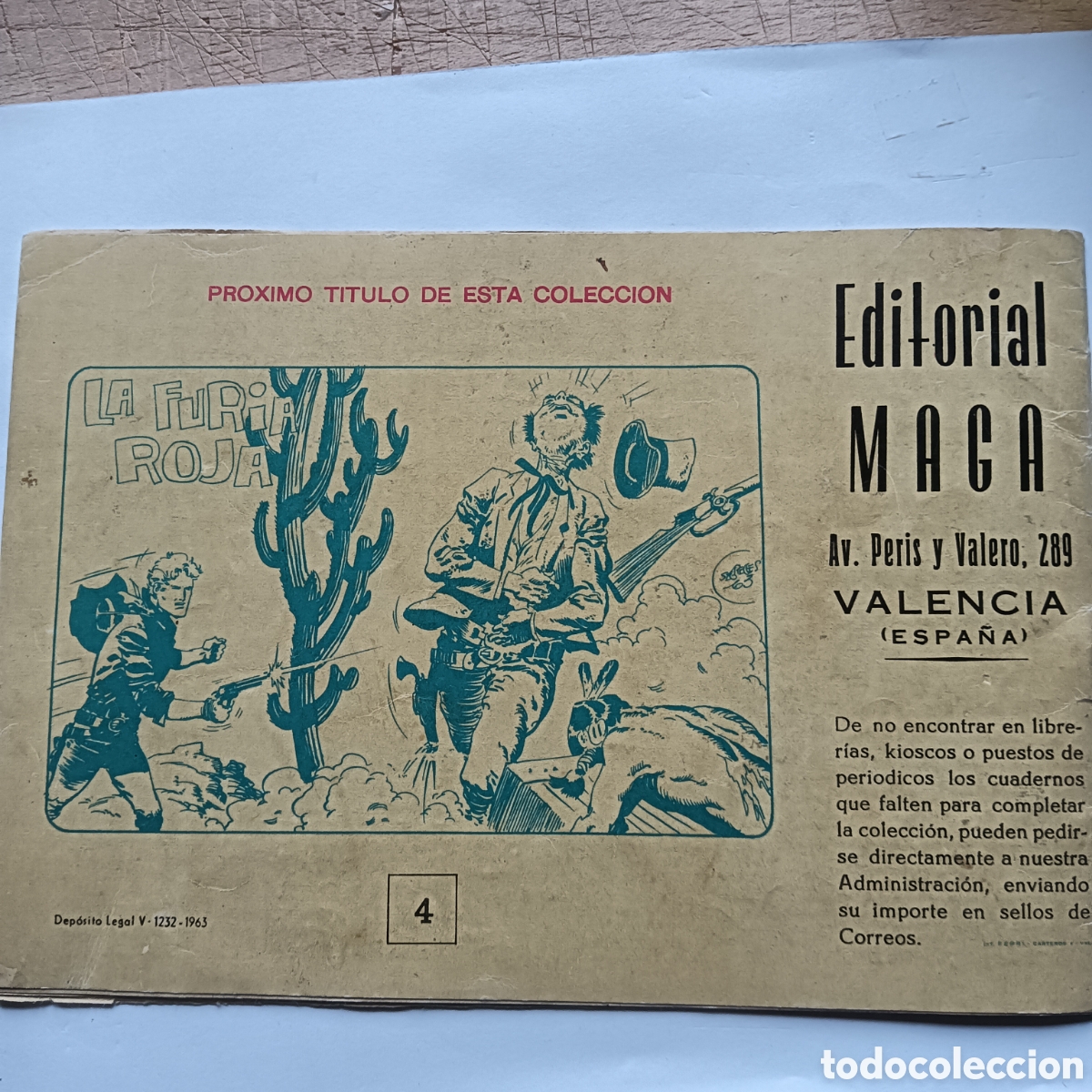 Tebeos: LOS IMBATIDOS N&Uacute;M-4 EDITORIAL MAGA ORIGINAL - Foto 2