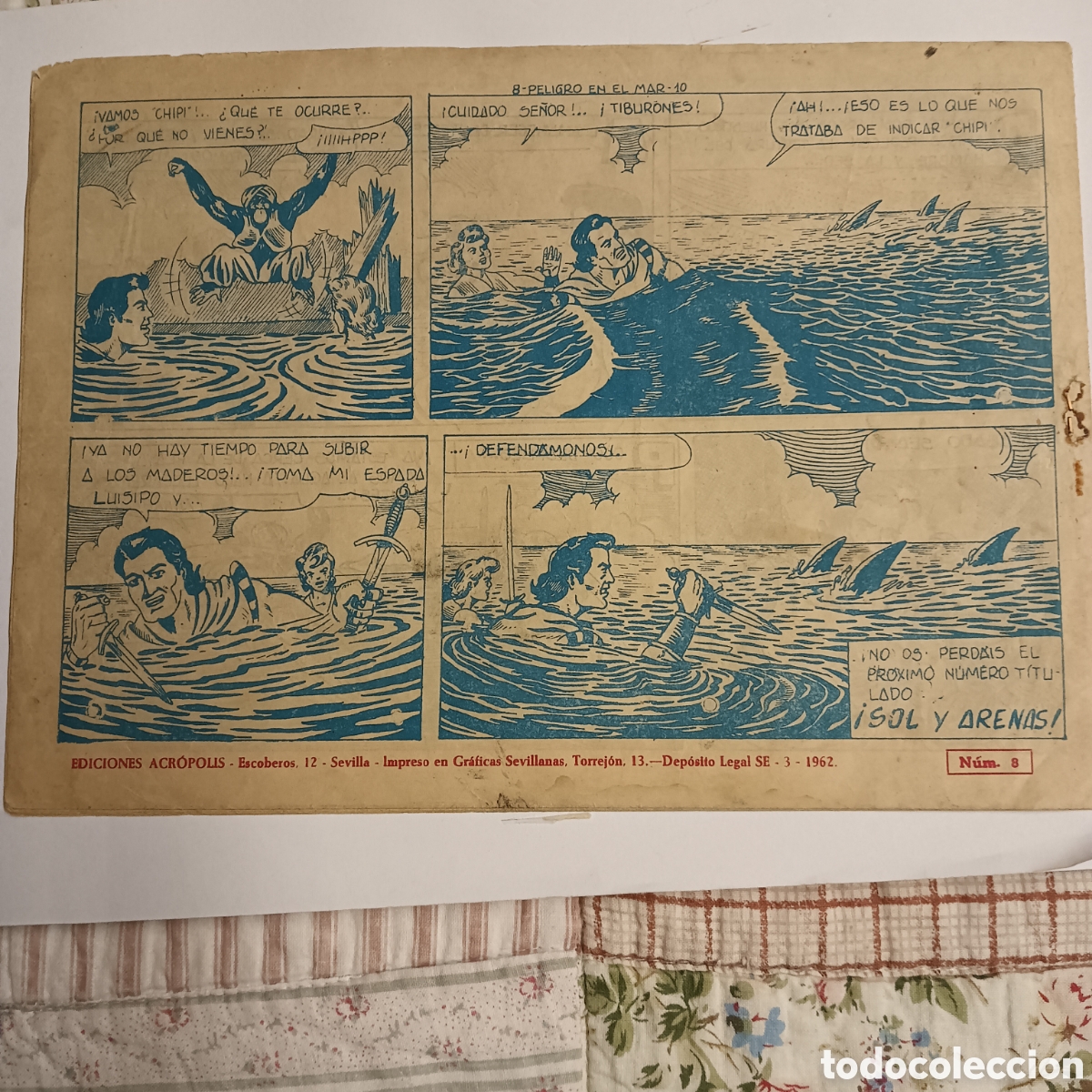 Tebeos: SINMIEDO NUM 8EDI. ACR&Oacute;POLIS ORIGINAL - Foto 2