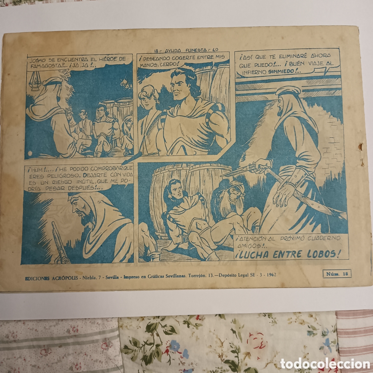 Tebeos: SINMIEDO NUM 18 EDI.ACROPOLIS ORIGINAL - Foto 2