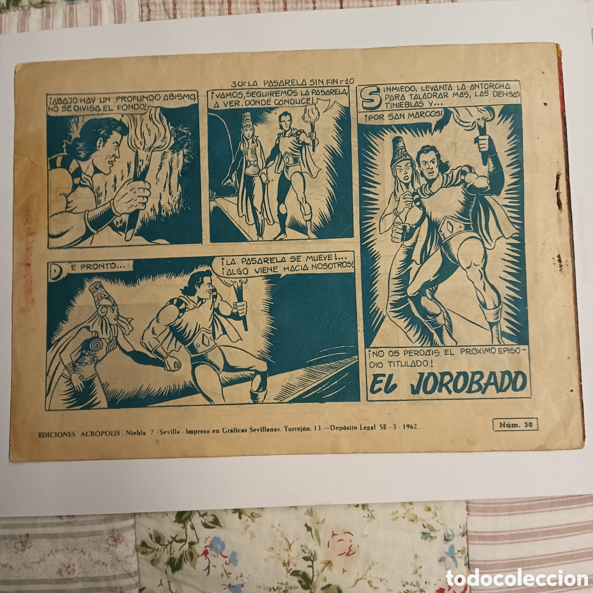 Tebeos: SINMIEDO NUM 30 EDI. ACR&Oacute;POLIS ORIGINAL - Foto 2