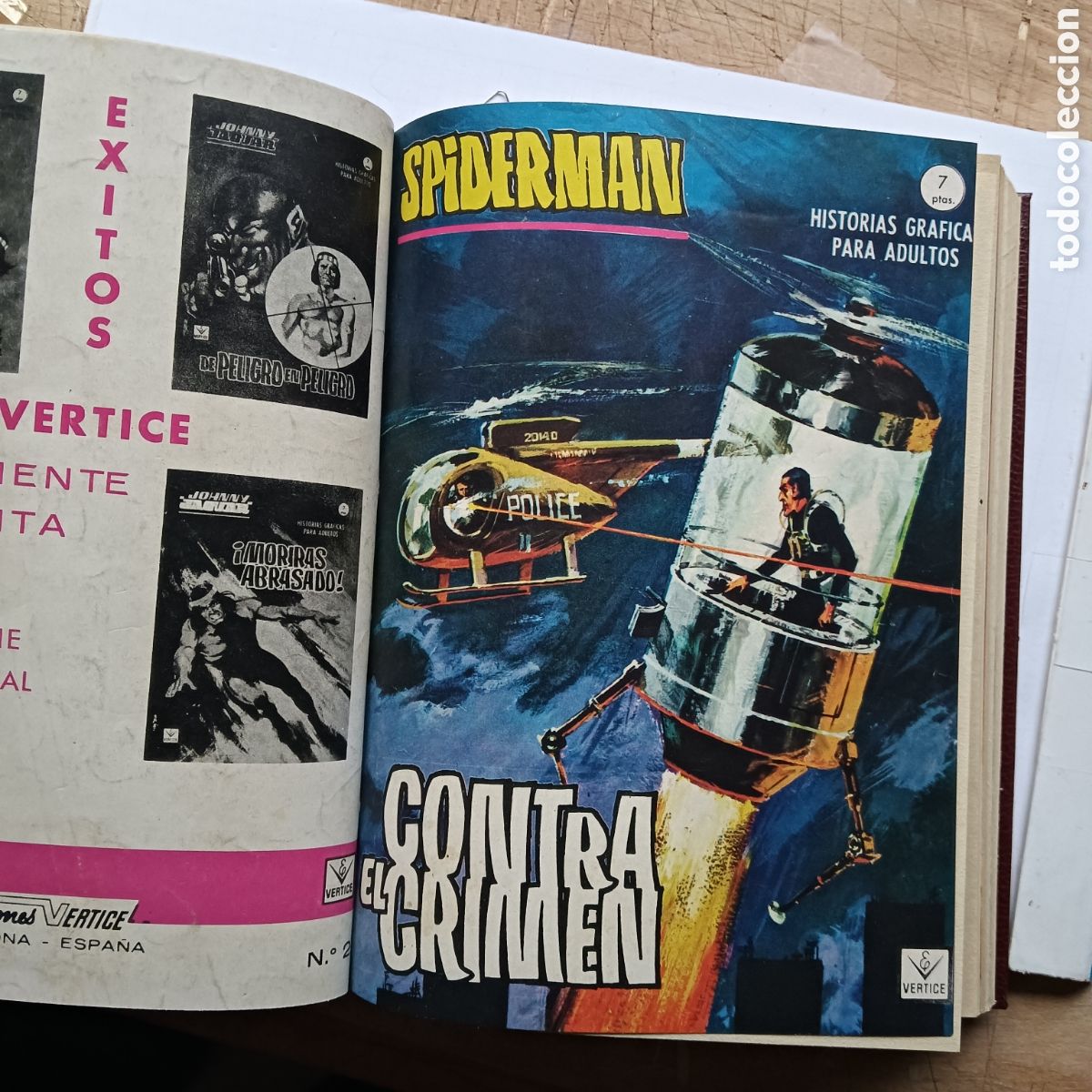 Tebeos: SPIDERMAN V&Eacute;RTICE GRAPA COMPLETA 1 TOMO - Foto 2