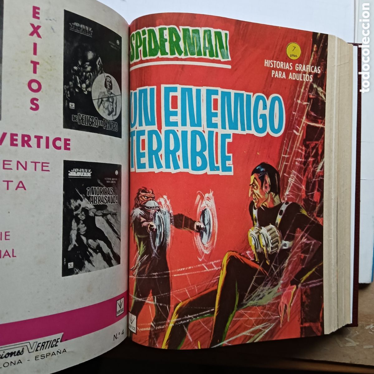 Tebeos: SPIDERMAN V&Eacute;RTICE GRAPA COMPLETA 1 TOMO - Foto 4