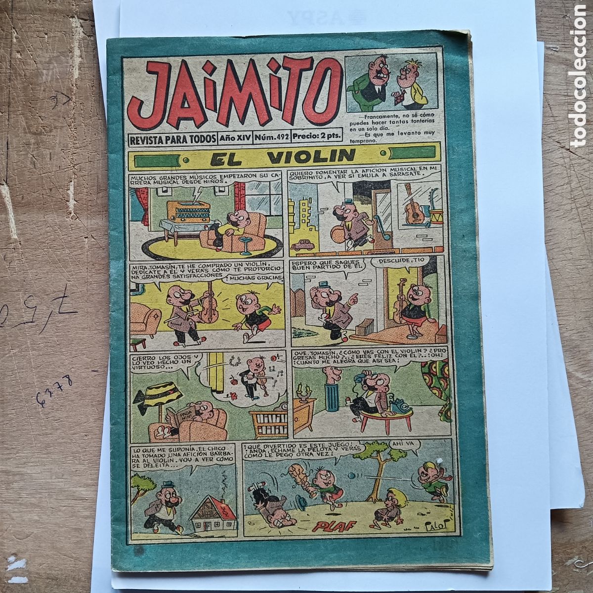 Tebeos: JAIMITO N&Uacute;M-492 A&Ntilde;O 1959 - Foto 1