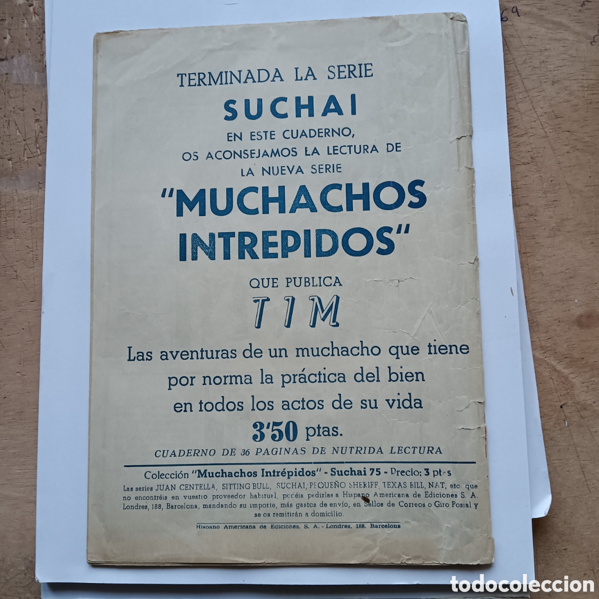 Tebeos: SUCHAI HISPANO AMERICANA N&Uacute;M-75 ULTIMO - Foto 3
