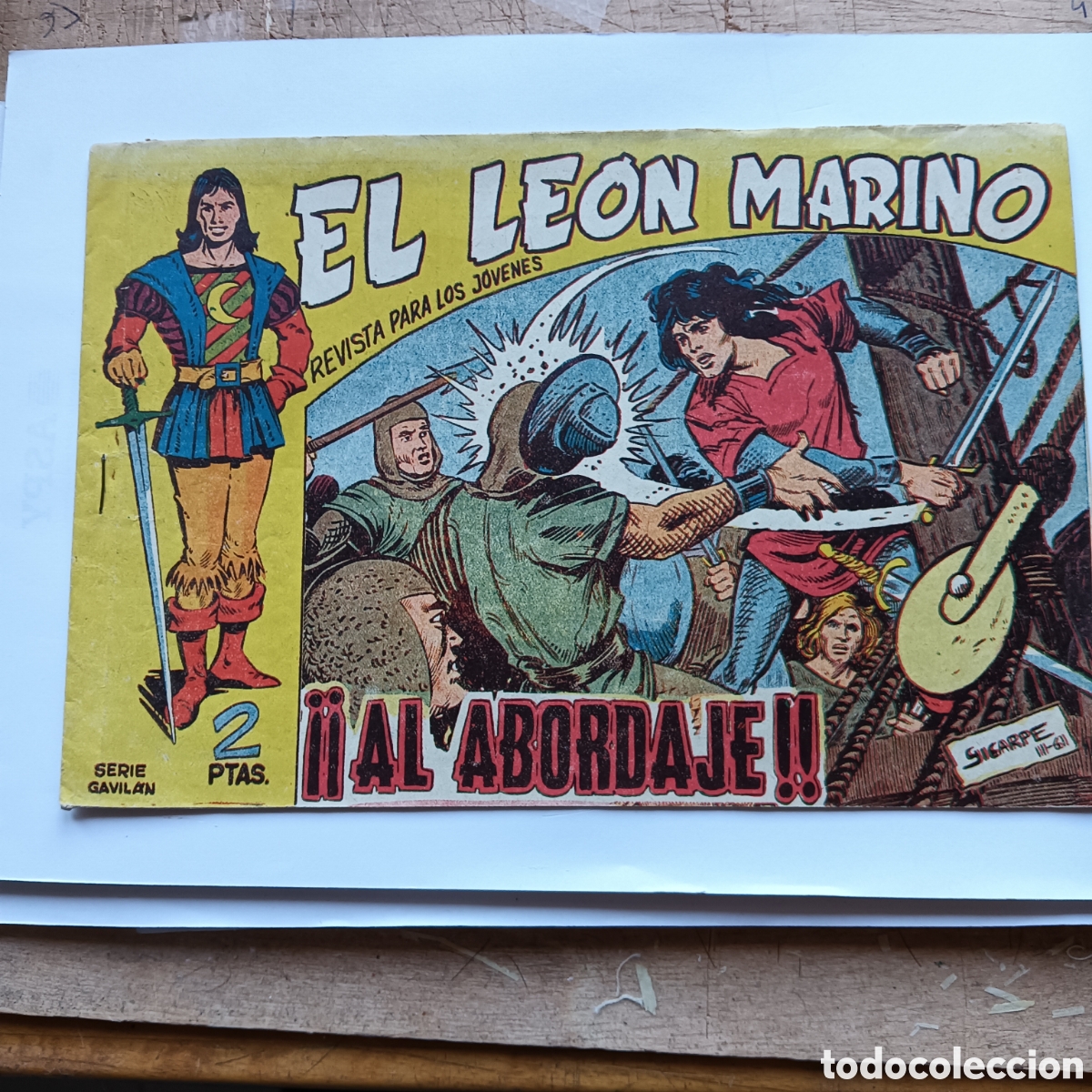 Tebeos: EL LE&Oacute;N MARINO N&Uacute;M-8 EDITORIAL MAGA ORIGINAL - Foto 1