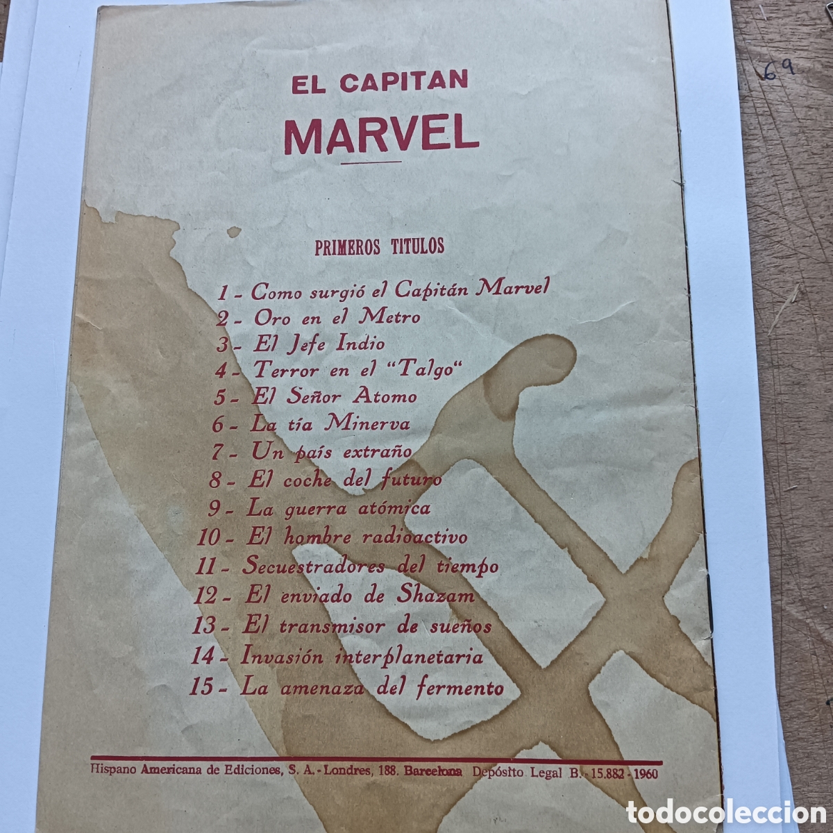 Tebeos: EL CAPITAN MARVEL N&Uacute;M 15 HISPANO AMERICANA ORIGINAL - Foto 3