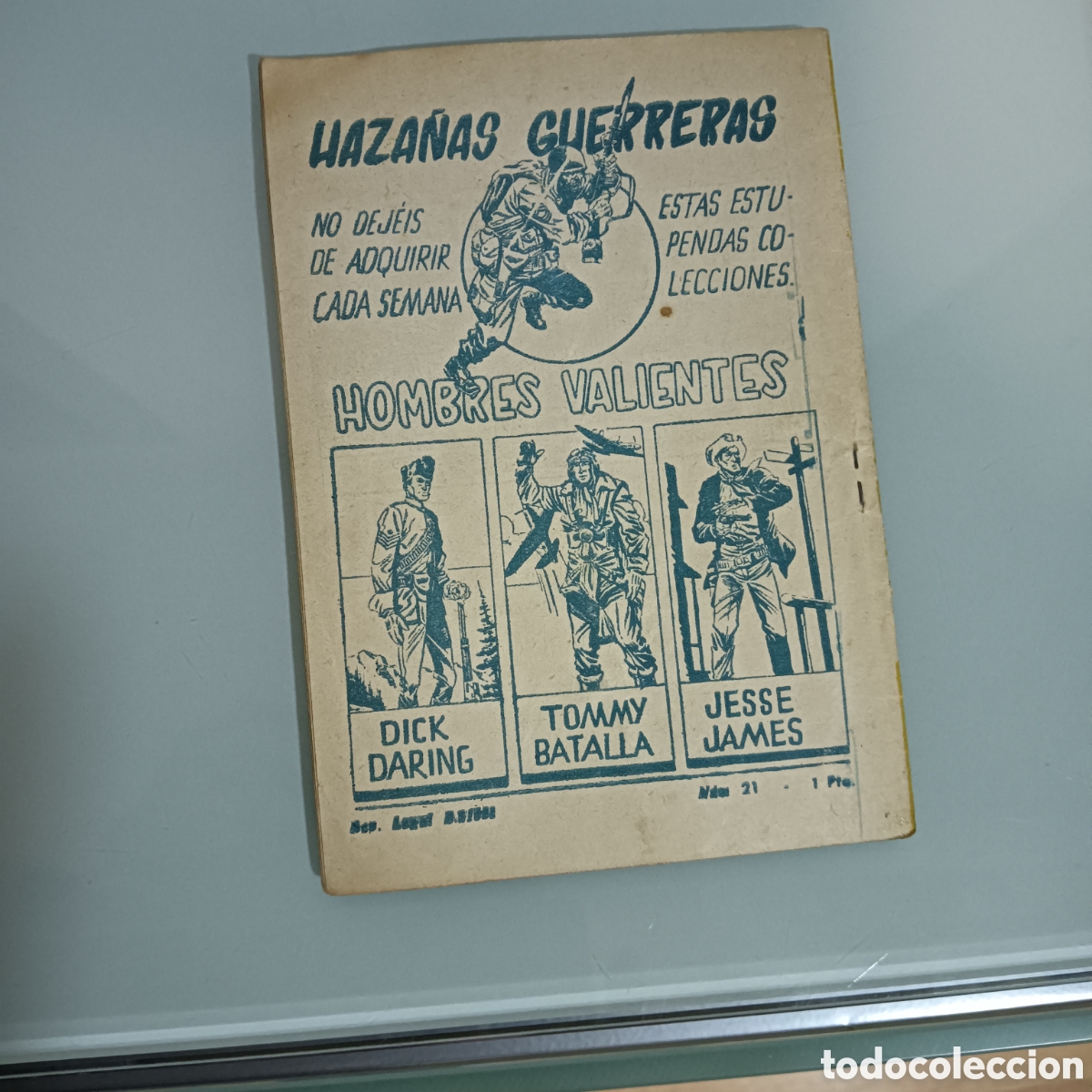 Tebeos: HOMBRES VALIENTES TOMMY BATALLA N&Uacute;M-21 - Foto 2