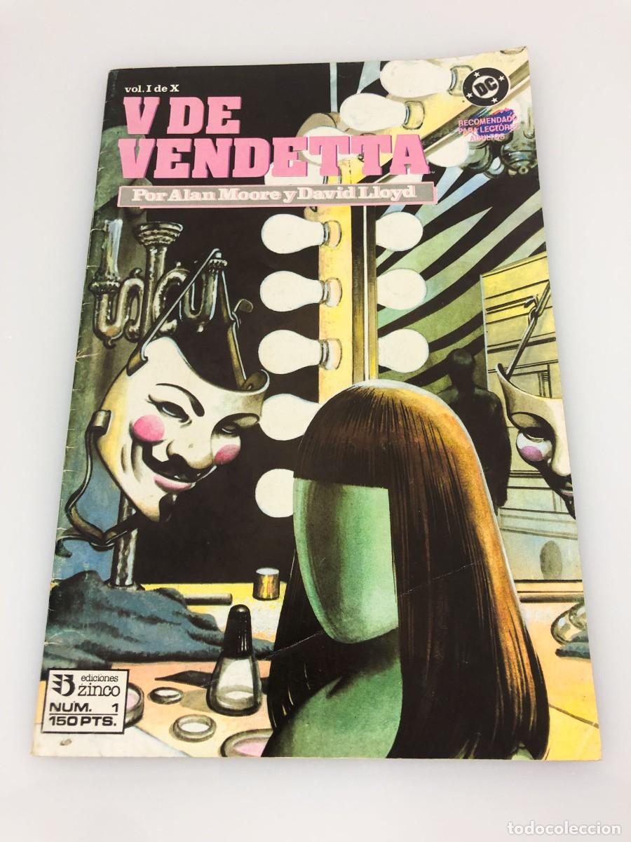 Tebeos: V de Vendetta - 5 primeros n&uacute;meros de Alan Moore y David Lloyd - Ediciones Zinco - Foto 2