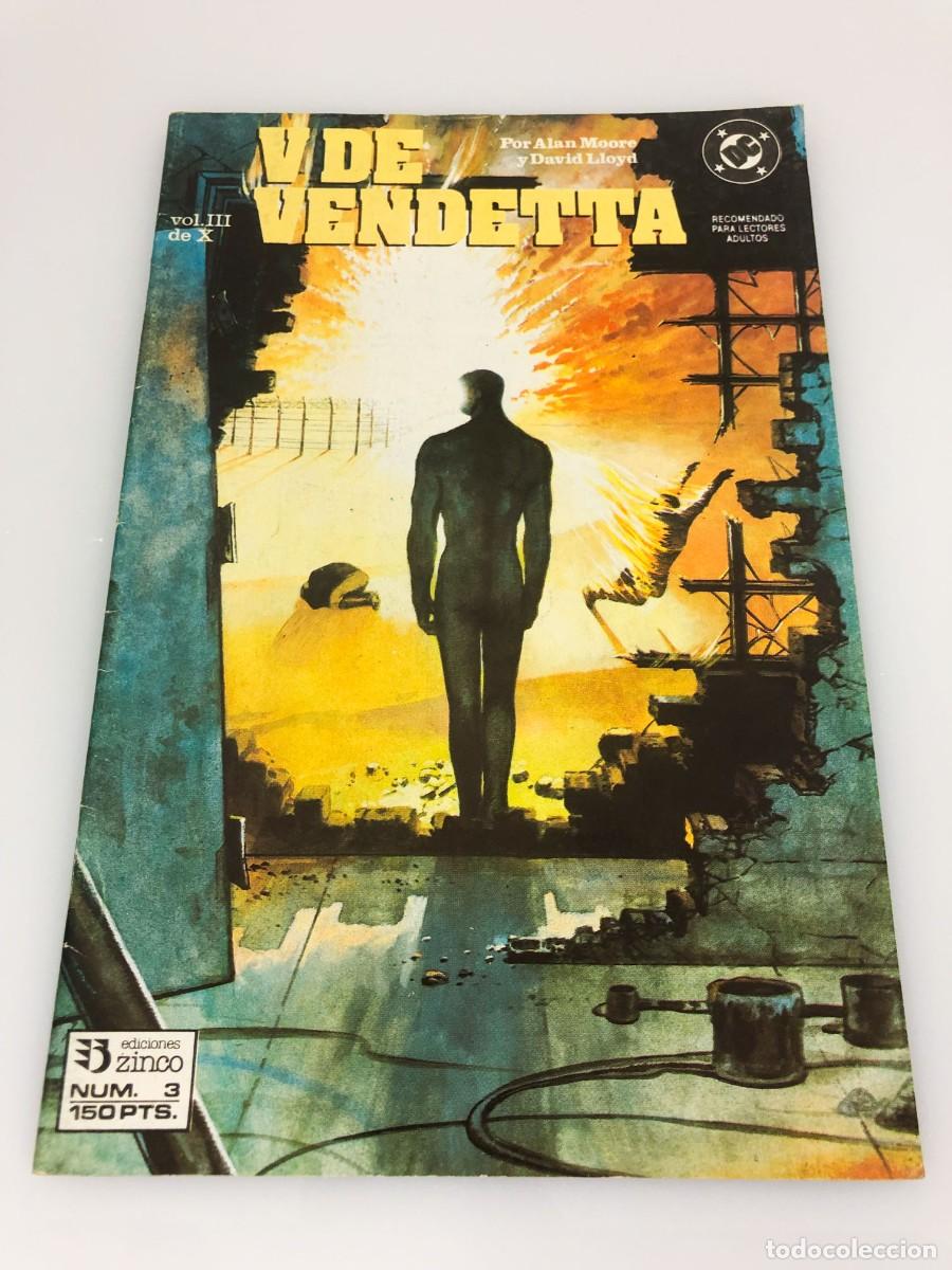 Tebeos: V de Vendetta - 5 primeros n&uacute;meros de Alan Moore y David Lloyd - Ediciones Zinco - Foto 9