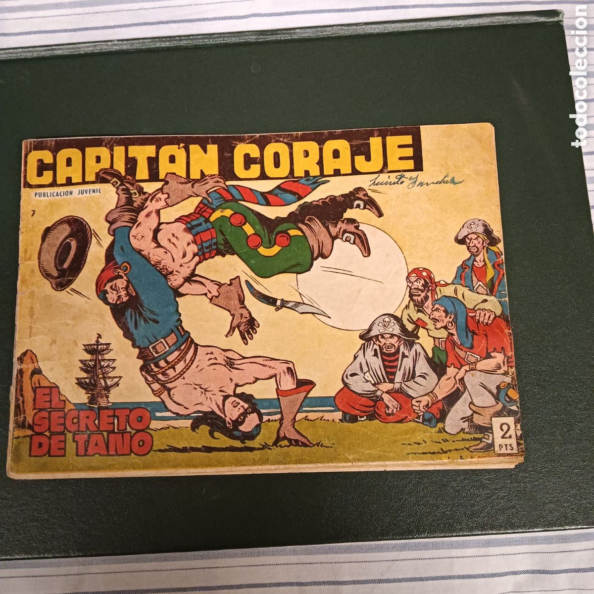 Tebeos: CAPITAN CORAJE N&Uacute;M-7 EDITORIAL TORAY ORIGINAL A&Ntilde;O 1958 - Foto 1