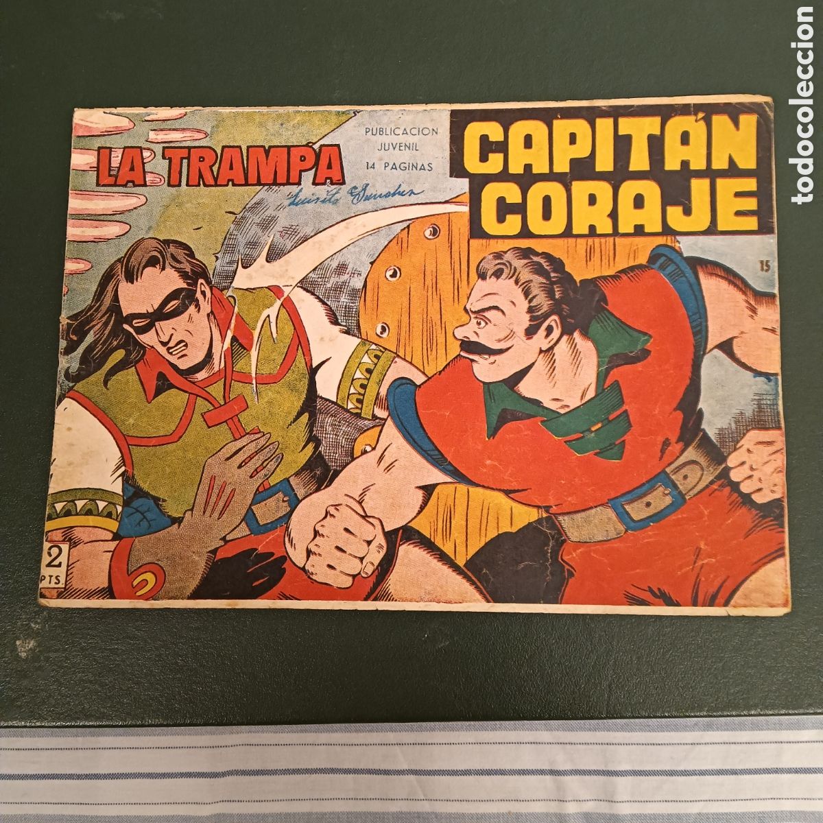 Tebeos: CAPITAN CORAJE N&Uacute;M-15 EDITORIAL TORAY ORIGINAL A&Ntilde;O 1958 - Foto 1