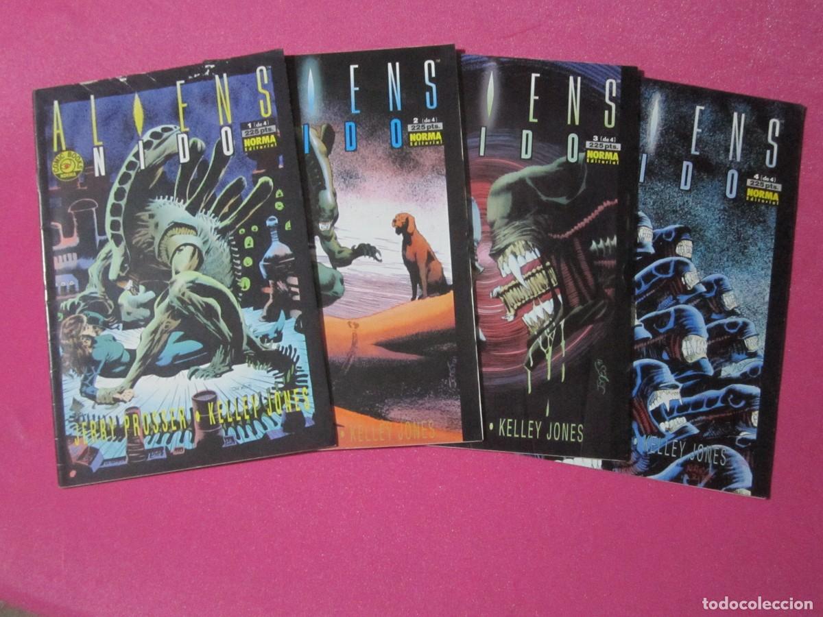 Tebeos: ALIENS NIDO COMPLETA 4 COMICS NORMA L11 C111. - Foto 6
