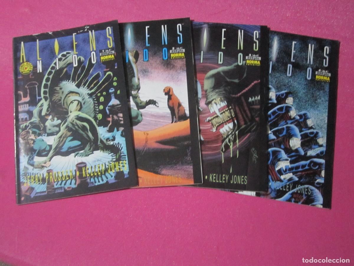 Tebeos: ALIENS NIDO COMPLETA 4 COMICS NORMA L11 C111. - Foto 7