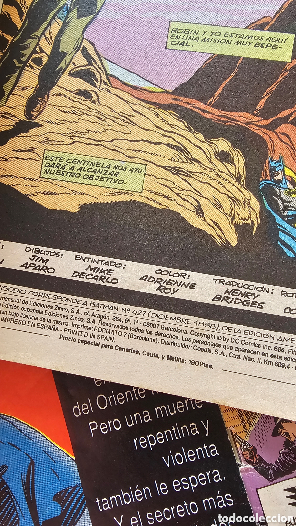 Tebeos: Lote 4 c&oacute;mics Batman 1988-1989 - Foto 7