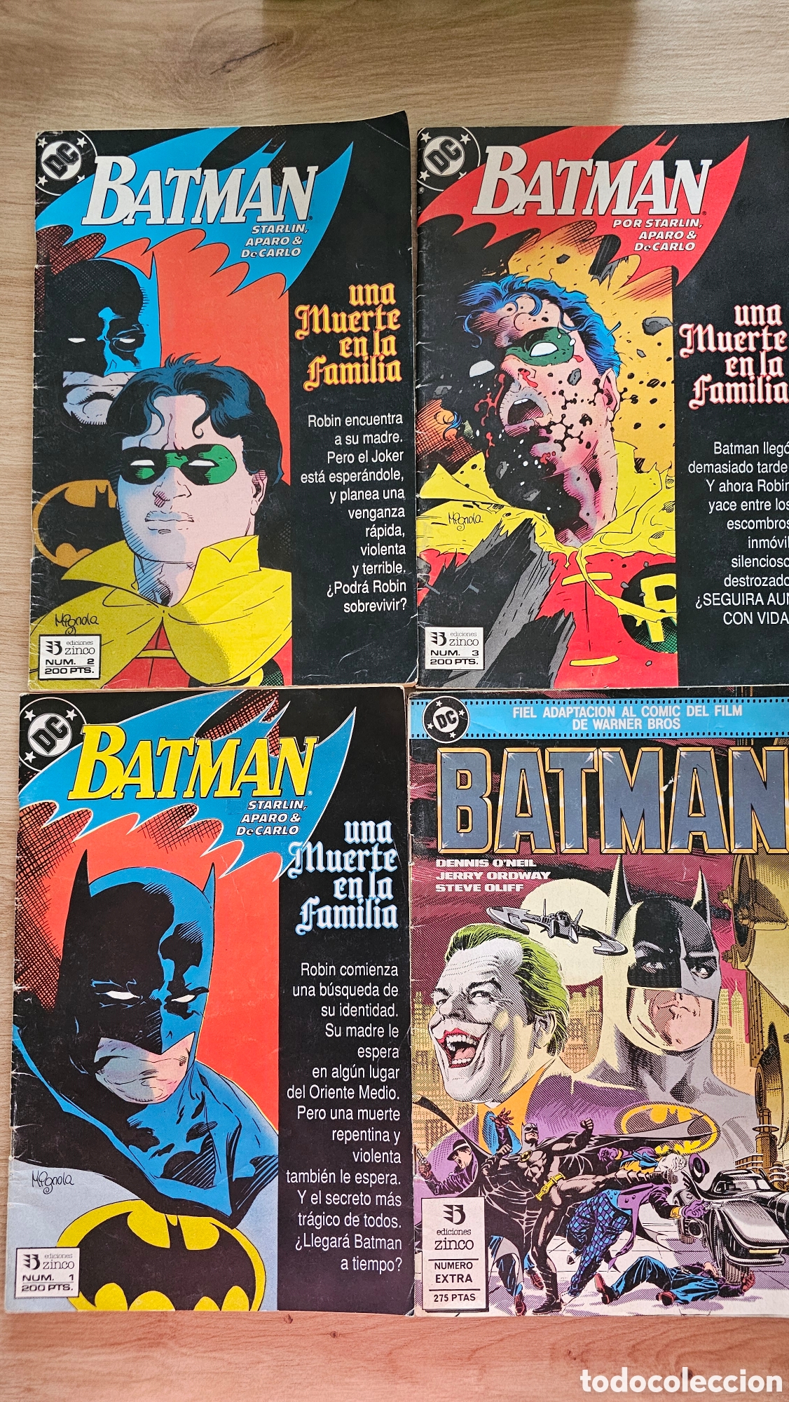 Tebeos: Lote 4 c&oacute;mics Batman 1988-1989 - Foto 1