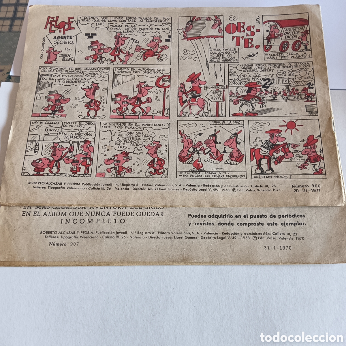 Tebeos: ROBERTO ALC&Aacute;ZAR Y PEDRIN N&Uacute;M-966-907 - Foto 2