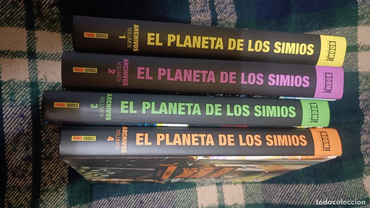Tebeos: EL PLANETA DE LOS SIMIOS COMPLETA 4 VOL&Uacute;MENES IMPECABLE - Foto 2