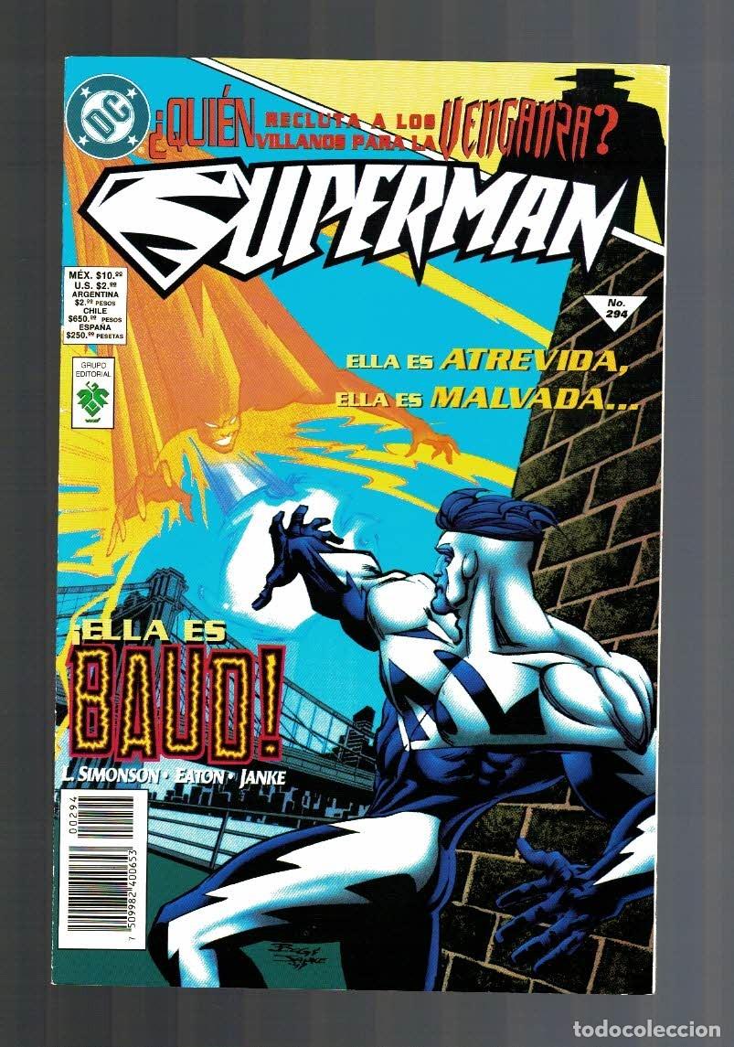 Tebeos: SUPERMAN 224 a 308, lote de 85 c&oacute;mics consecutivos, VID 1995, muy buen estado