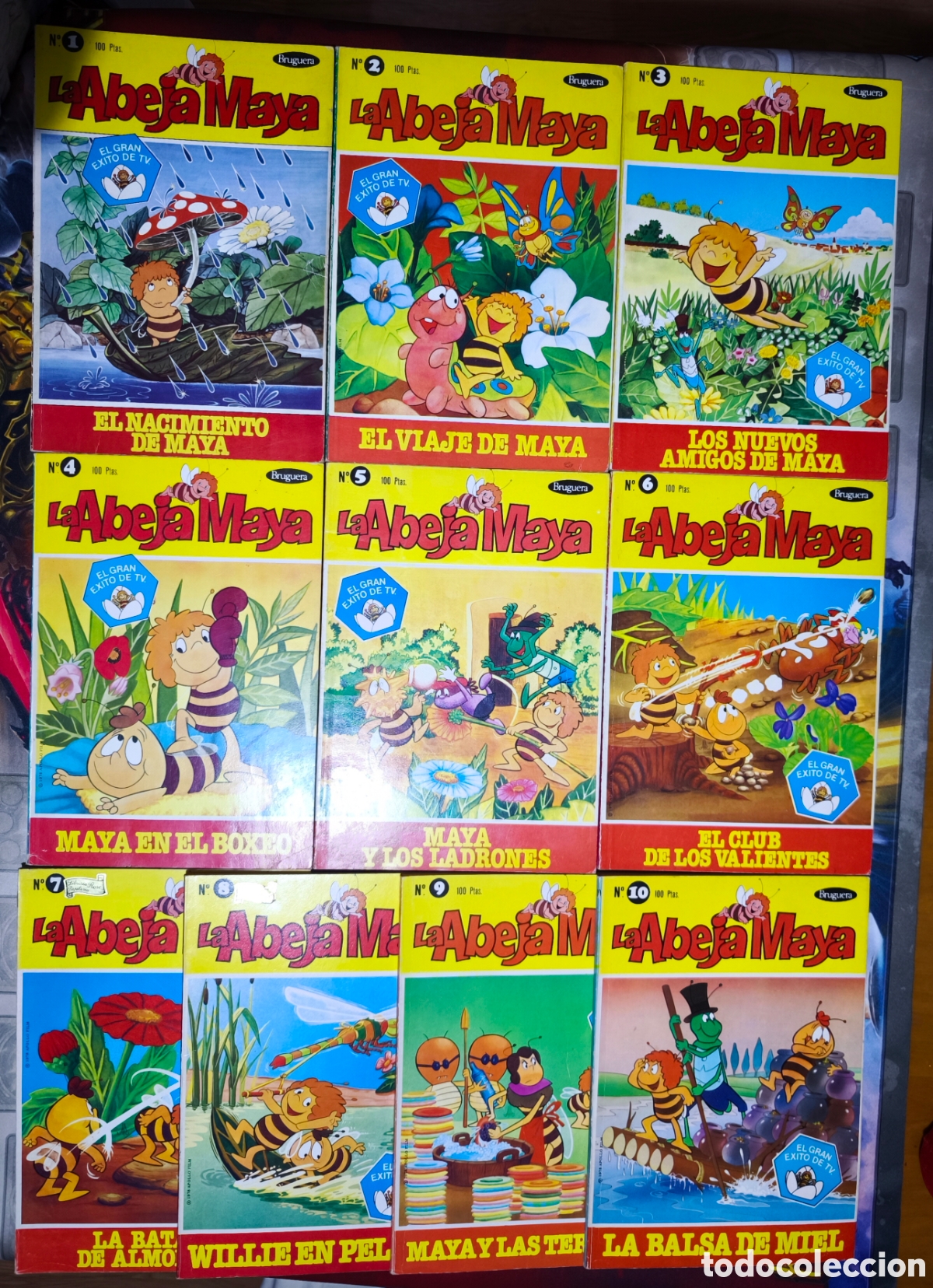 Tebeos: Colecci&oacute;n de diez tebeos (comics) de La Abeja Maya - Foto 1