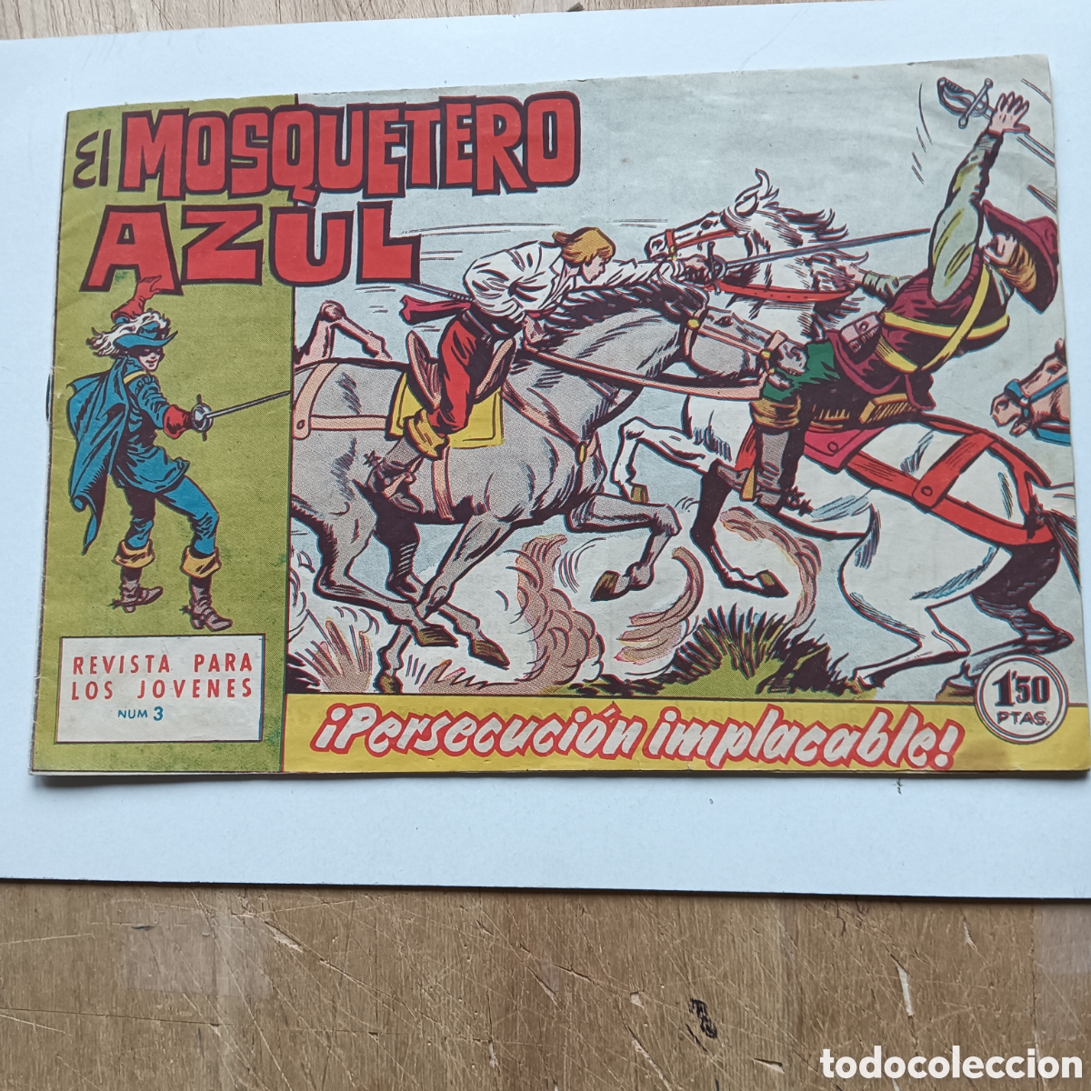 Tebeos: EL MOSQUETERO AZUL N&Uacute;M 3 EDI.BRUGERA ORIGINAL - Foto 1