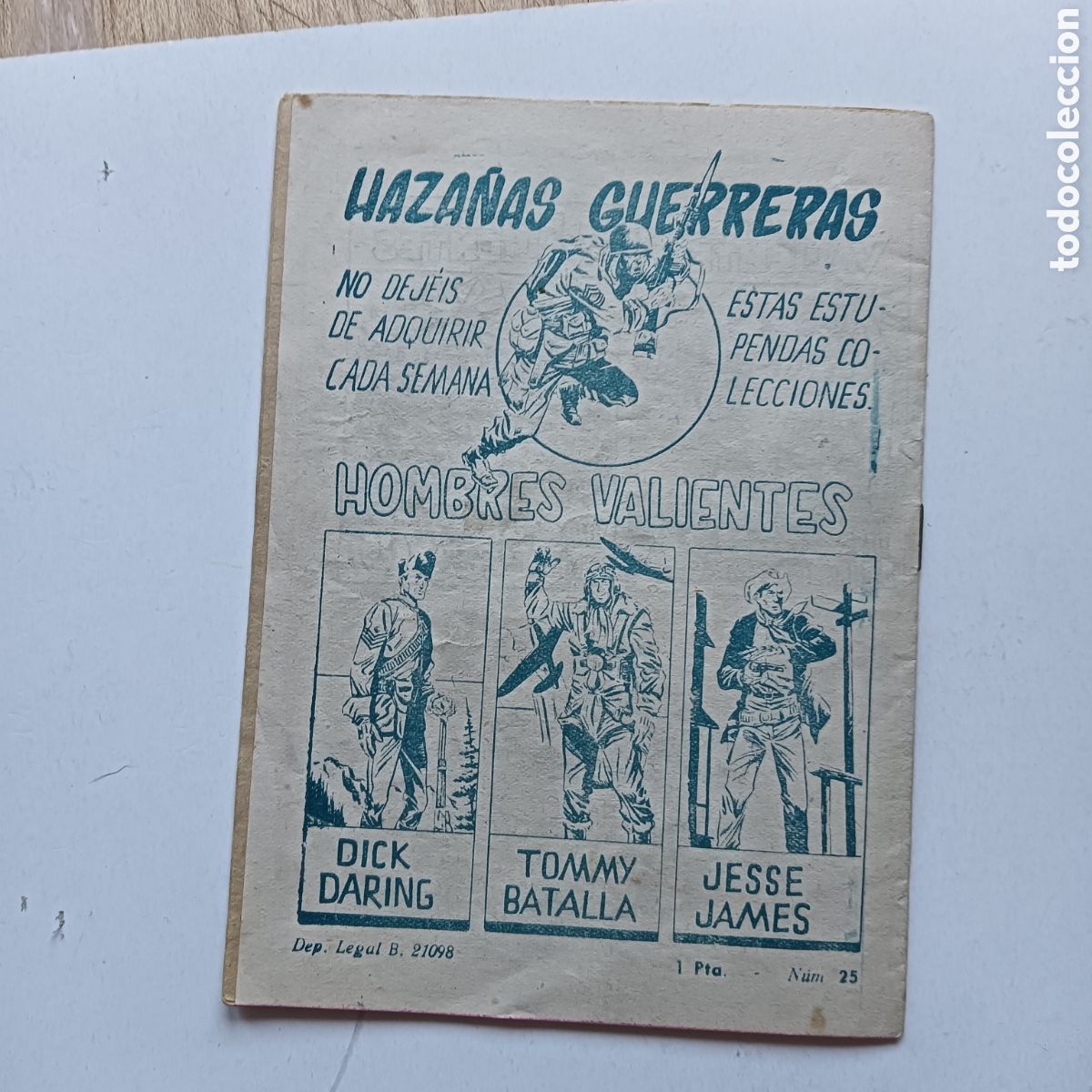 Tebeos: HOMBRES VALIENTES N&Uacute;M 25 DICK DARING EDI.FERMA - Foto 2