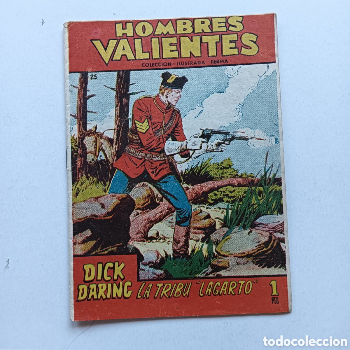 Tebeos: HOMBRES VALIENTES N&Uacute;M 25 DICK DARING EDI.FERMA - Foto 1