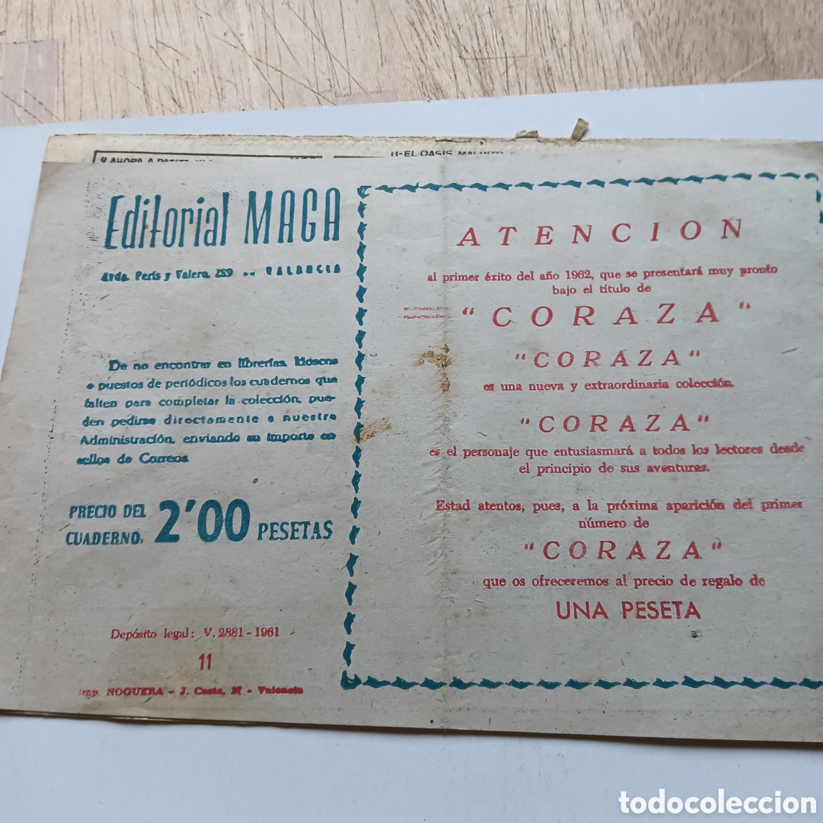Tebeos: EL LE&Oacute;N MARINO NUM 11 EDI.MAGA - Foto 3