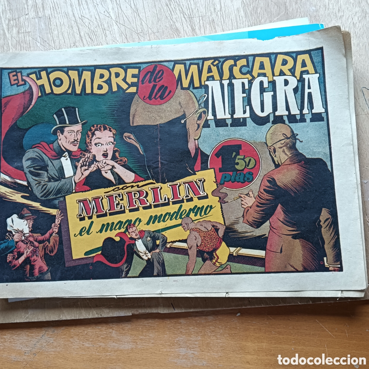 Tebeos: MERL&Iacute;N EL MAGO NUM19 HISPANO AMERICANA ORIGINAL - Foto 1